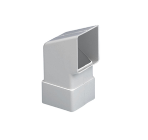 Aquaflow White Square Guttering Shoe - 114mm