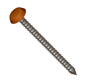 Brown Polytop Stainless Steel Fixing Pins - Length 40mm x Box of 250