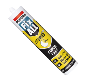 Soudal White Fix All Turbo Sealant Adhesive - 290ml