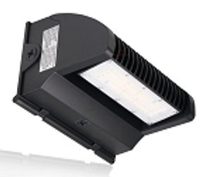 40W Rotate IV Series LED Wall Pack with Photocell - 5,700 Lumen - Color Selectable 30K/40K/50K - Black Housing