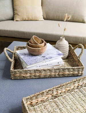 Bayford Woven Tray - Seagrass, Natural, Set of 2