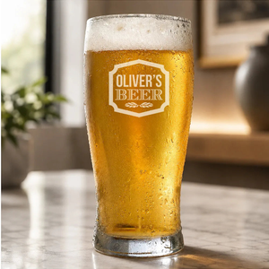 Sign Engraved Standard Beer Glass