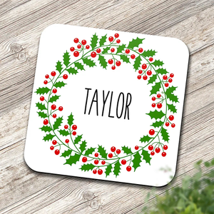 Wreath Square Coaster