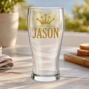 Crown Coloured Standard Beer Glass