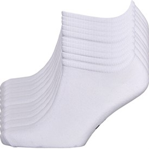 Bench Mens Cagney Ten Pack Trainer Liner Socks White