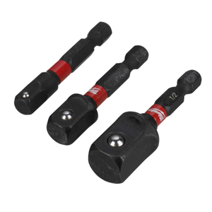 SHOCKWAVE™ Impact Duty Socket Adaptor ¼" Hex to Square Set (Pack of 3)