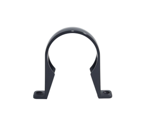 Aquaflow Anthracite Grey Round Guttering Downpipe Clip - 112mm