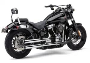 Cobra 3 Inch Neighbour Hater Series Slip-Ons in Chrome Finish For 2018-2024 Softail (Excluding FLDE, FLHC, FXFB) Models (6047)