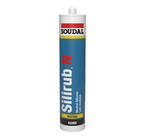 Soudal Anthracite Grey Silirub Low Modulus Neutral Cure Silicone Sealant - 300ml Tube