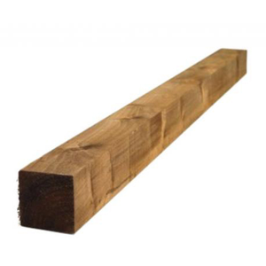 100x100mm Fence Post Treated Brown