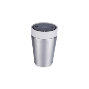 Circular Stainless Steel Travel Mug, 8oz (227ml) - Pebble White