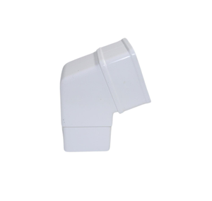 Aquaflow White Square Guttering 112.5° Offset Bend - 114mm