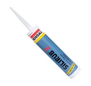 Soudal Brilliant White Silirub2 LMN Silicone Sealant - 300ml