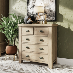 Hove Smoked Oak 2 Over 3 Chest of Drawers