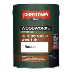 Johnstone's Trade Woodworks Quick Dry Paint Opaque Wood Finish Russet 2.5ltr