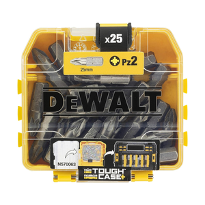 DeWalt DT71521-QZ 25mm PZ2 Screwdriver 25 Bits in Flip-Top Case