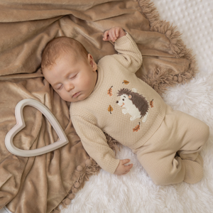 Unisex Taupe Hedgehog Jumper and Leggings Set