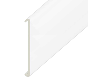 Eurocell uPVC Bullnose Window Board – White, 5m x 420mm