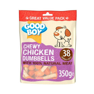 GOOD BOY Chewy Chicken Dumbbells, 350g