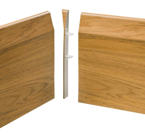 Eurocell uPVC Skirting Board Internal Corners 4 Pack English Oak - 150mm (Chamfered)