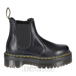 Dr Martens Smooth 2976 Quad Platform Boot (Black)