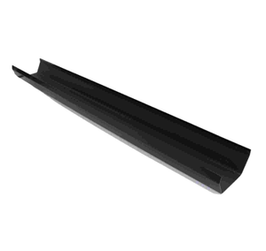 Aquaflow Black Square Gutter - 114mm x Length 2m
