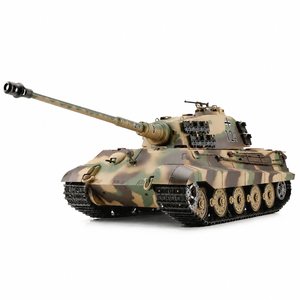 Heng Long 1/16th German King Tiger Radio Control Tank with Henschel Turret - Smoke and Sound - Pro Version V7