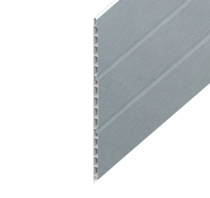 Eurocell uPVC Hollow Soffit Board – Moondust Grey, 5m x 300mm