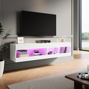 ELEGANT 1300x300x 300mm LED Colorful Floating TV Cabinet for Living Room Entertainment