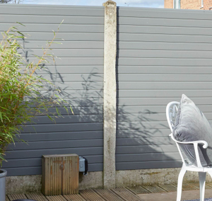 Eurocell Composite Eco Fence Board – Graphite Grey 2.44m x 300mm (8ft x 12")