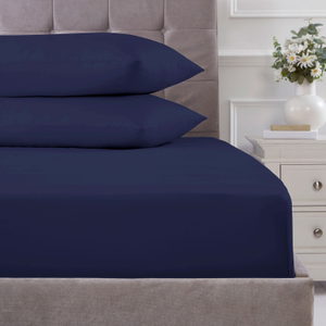 100% Cotton 180TC Navy Fitted Sheet (OLD)