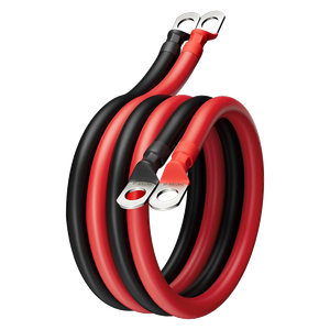 BougeRV Battery Cable with Flexible Silicone and Pure Copper Wire Set