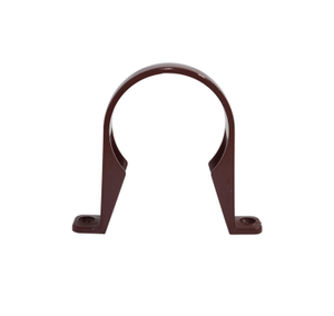 Aquaflow Brown Round Guttering Downpipe Clip - 112mm