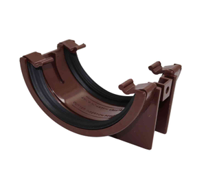 Aquaflow Brown Half Round Guttering Union Bracket - 112mm