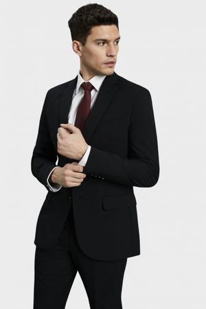 Qualitas Men's Suit Jacket, Black