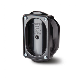 Soil & Vent Access Saddle PVCu Black 110mm