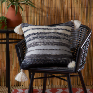 Drift Home Grayson Outdoor Filled Cushion 43cm x 43cm Black