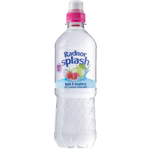 Radnor Splash Still Apple & Raspberry Flavoured Water 24 Bottles of 500 ml