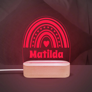 Rainbow Personalised Night Light