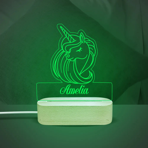 Unicorn Personalised Night Light