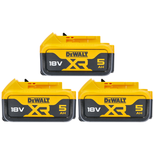 DeWalt DCB184 XR Lithium-Ion 5Ah Battery - Pack of 3