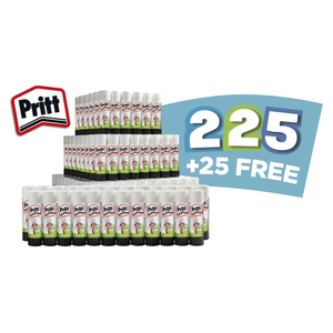 Pritt Glue Stick - 43g - Pack of 225 + 25 FREE