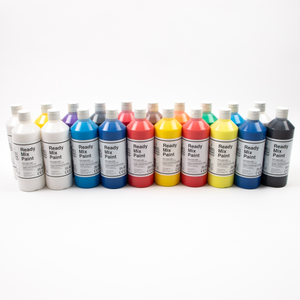 Findel Everyday Ready Mixed Paint - Assorted 500ml - Pack of 20