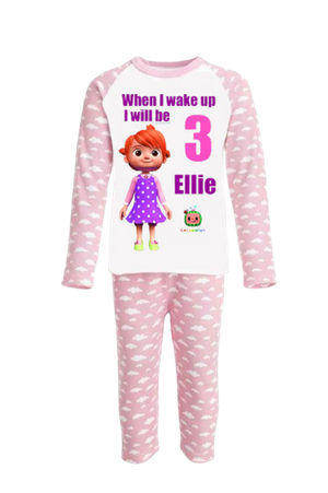 Personalised Girls Cocomelon Pyjamas