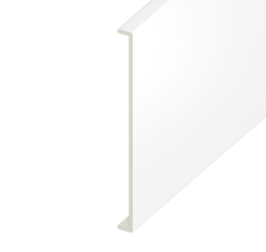 White Smooth Double Fascia Capping Board - Length 5m x Width 450mm