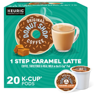The Original Donut Shop Caramel Latte K-Cups, Medium Roast – 20 Count