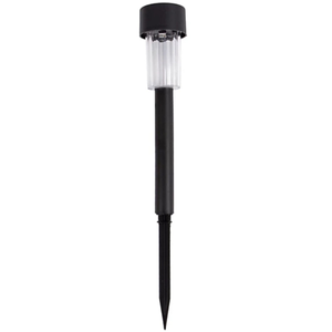 Kingavon Black Solar LED Pathway Light 31.5cm with Rechargeable Battery for Outdoor Garden Use