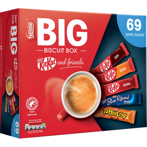 Nestlé The Big Chocolate, Biscuit, Toffee Biscuits Single Wrapped Pack of 69