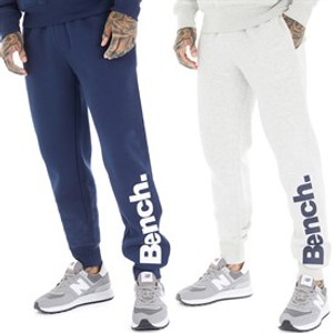 Bench Mens Halen Two Pack Joggers Navy/Ecru Marl