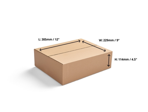 Double Wall Cardboard Boxes - 305 x 229 x 114mm - 20 Boxes